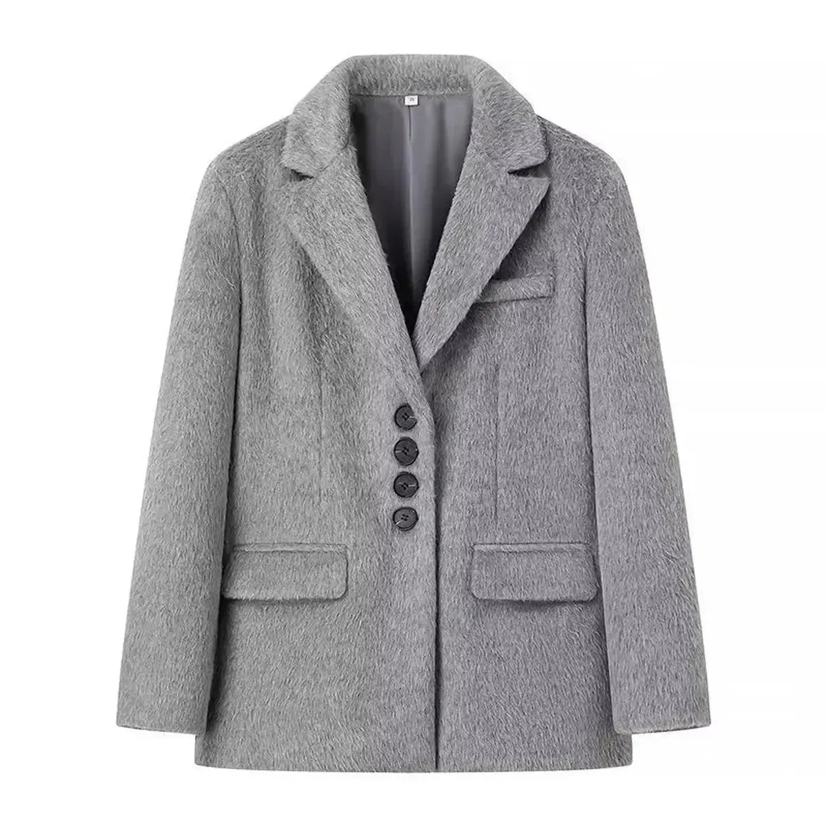 Blazer Chaud Col Revers-Saylana