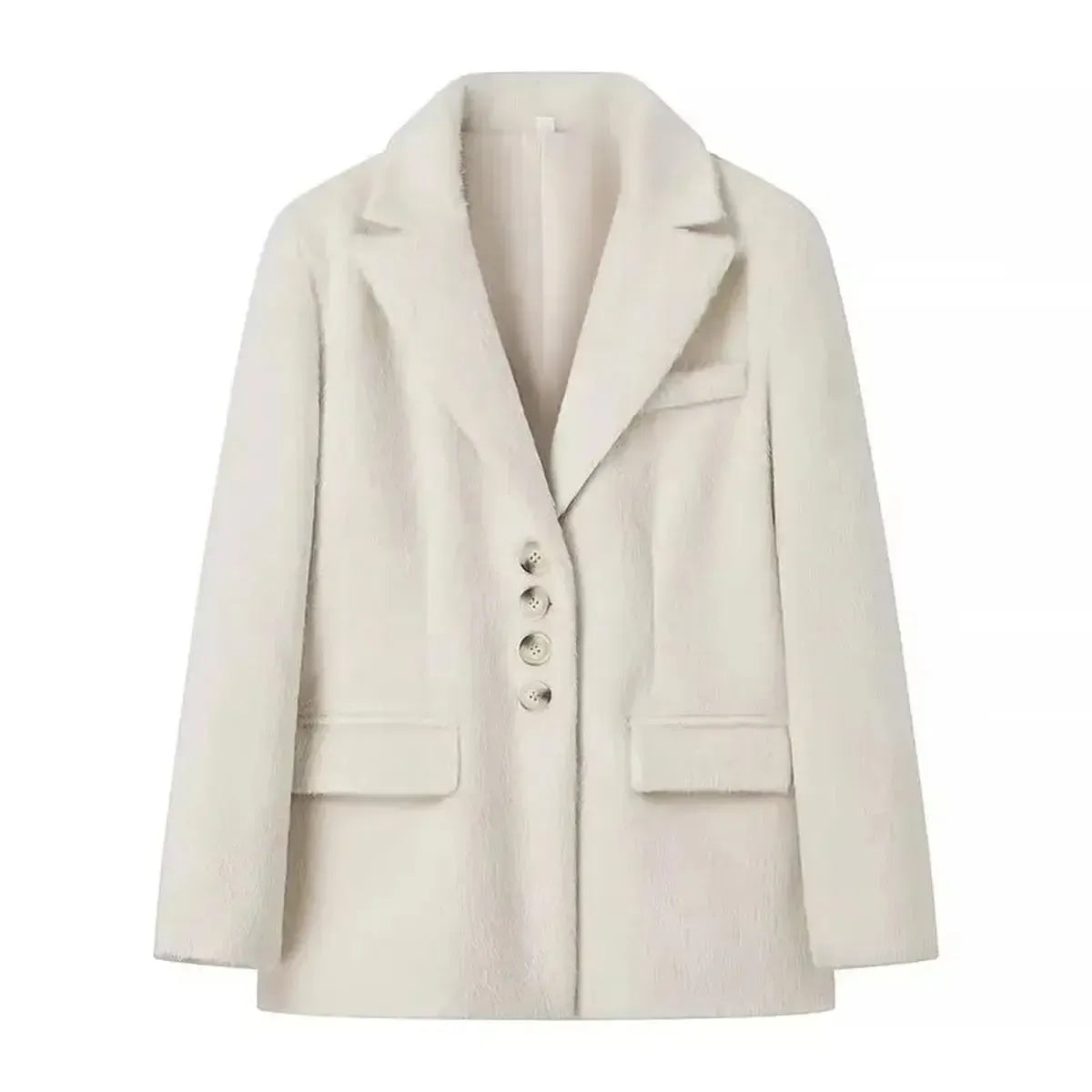 Blazer Chaud Col Revers-Saylana