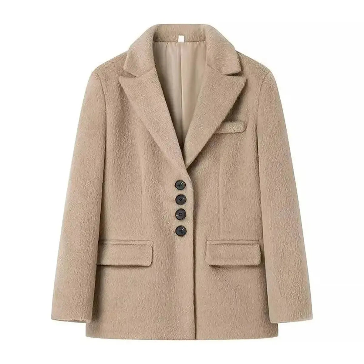 Blazer Chaud Col Revers-Saylana