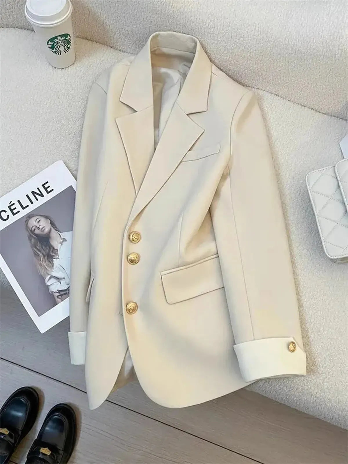 Blazer Chic Monobreasted Hiver-Saylana
