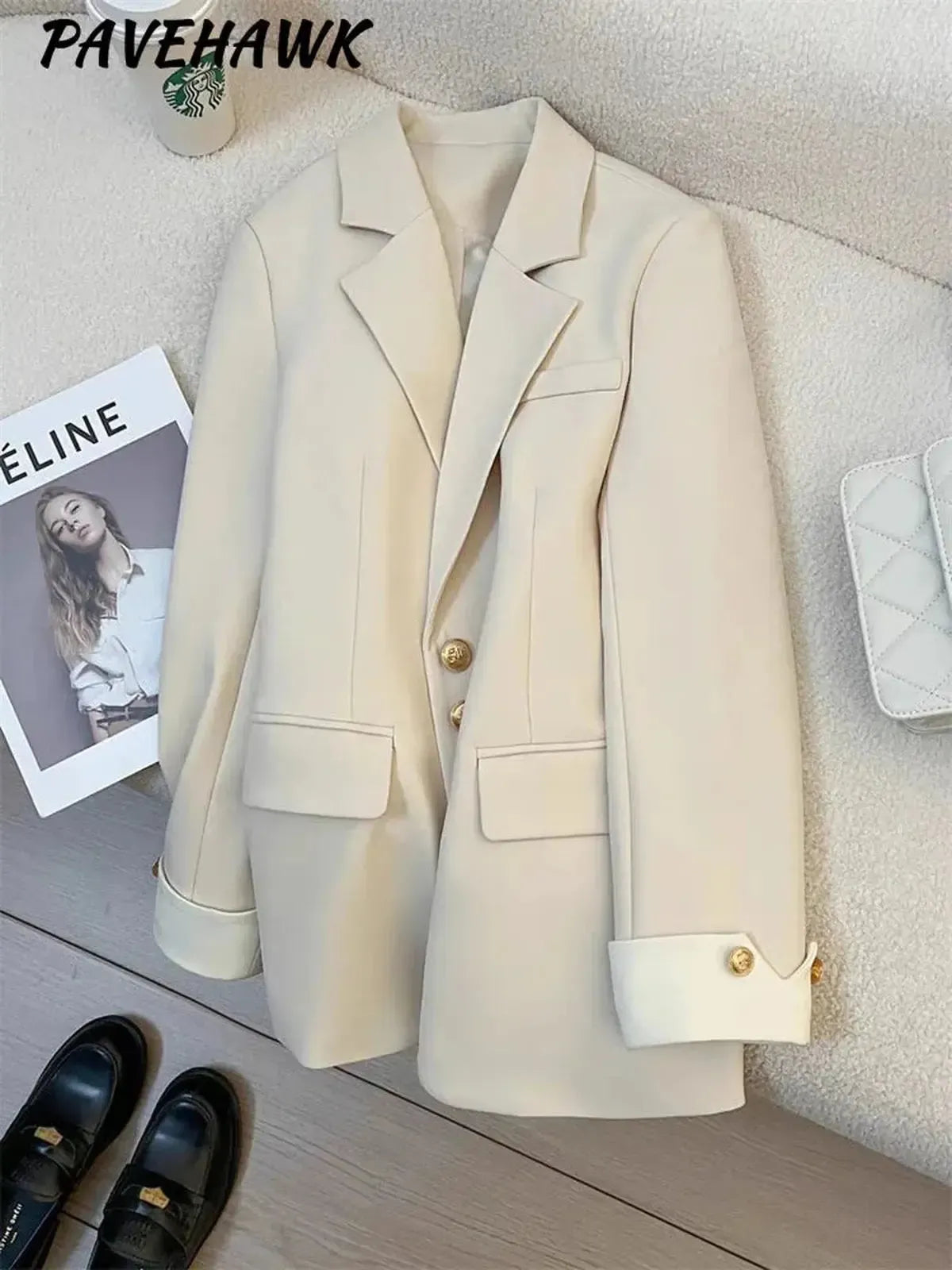 Blazer Chic Monobreasted Hiver-Saylana