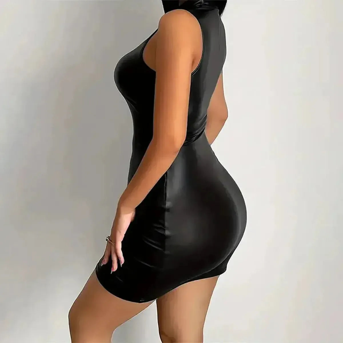 Bodycon Sexy Sans Manches-Saylana
