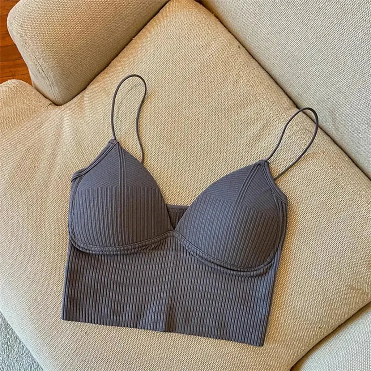 Brassière sans couture en soie glacée ultra douce-Saylana