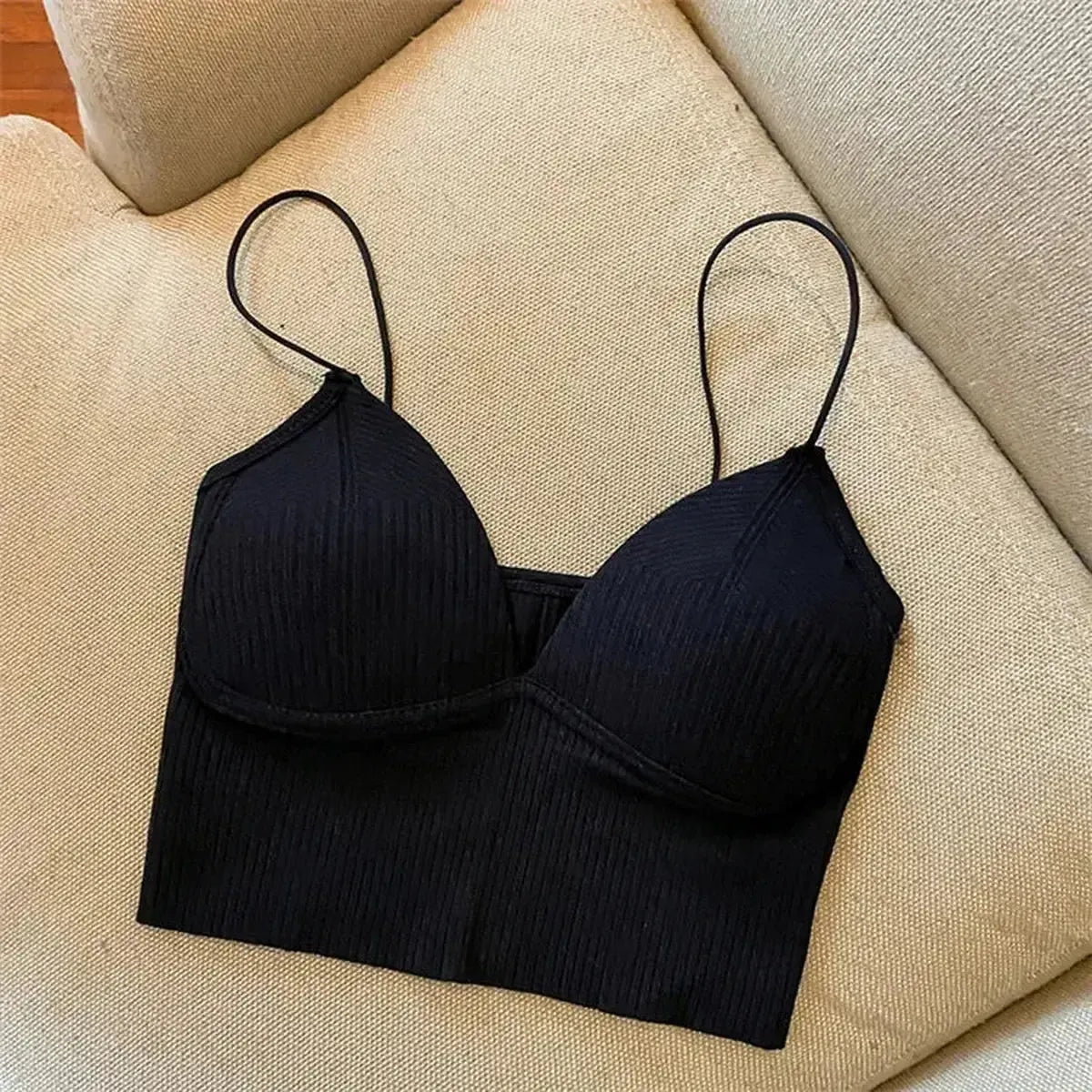 Brassière sans couture en soie glacée ultra douce-Saylana
