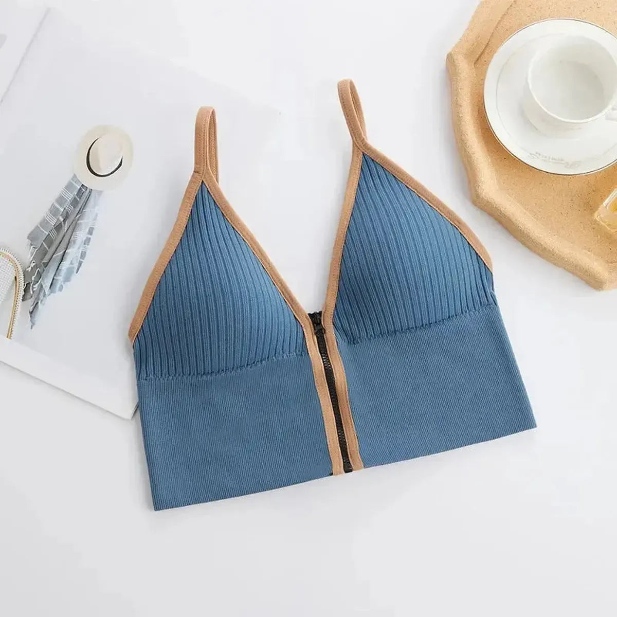 Brassière sans couture en soie glacée ultra douce-Saylana