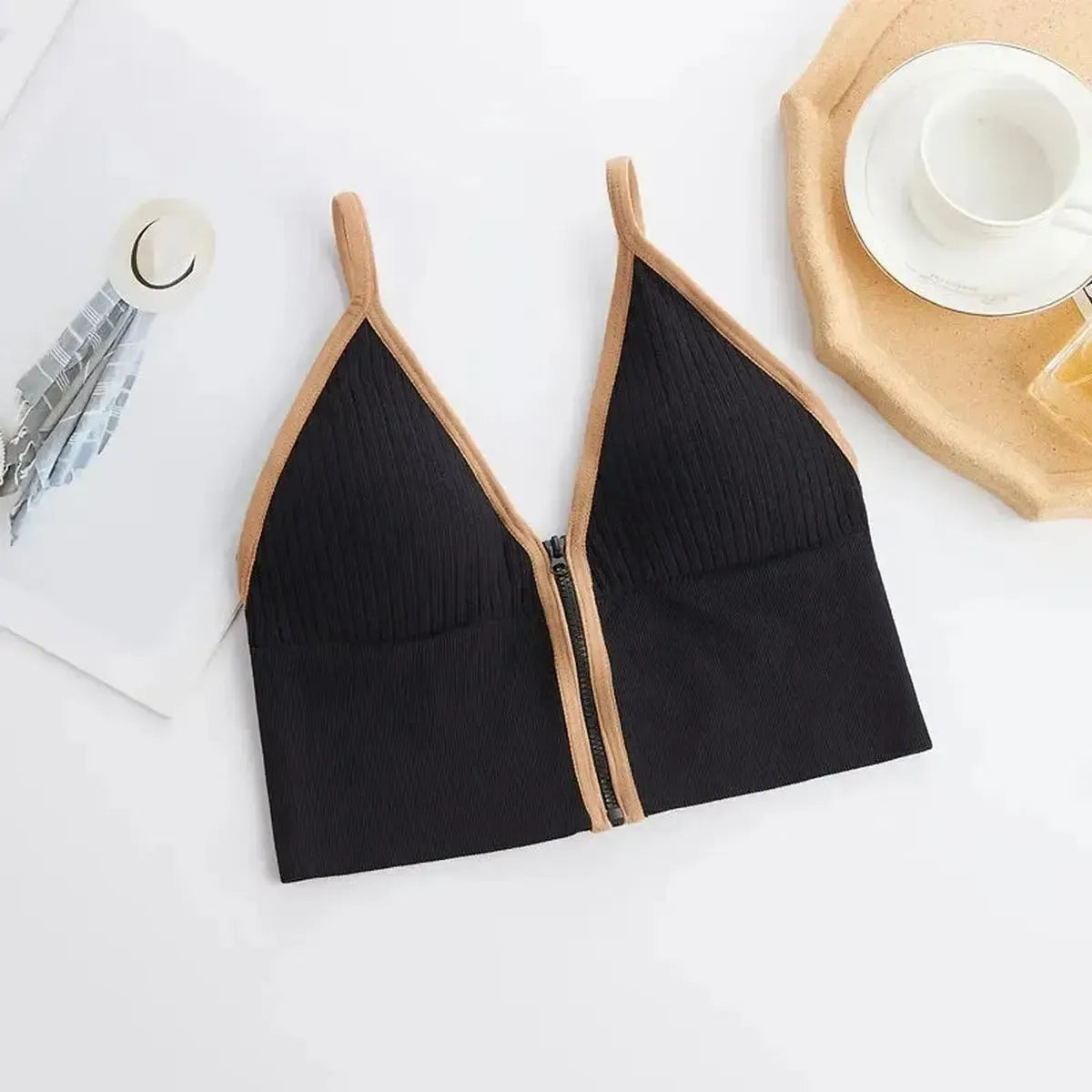 Brassière sans couture en soie glacée ultra douce-Saylana