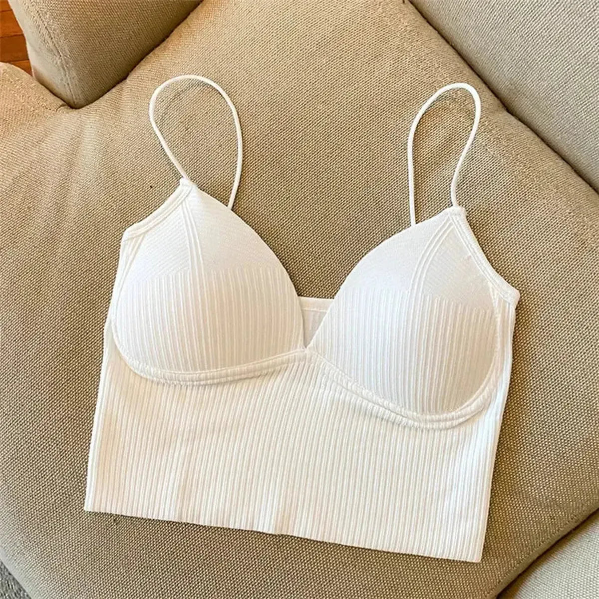 Brassière sans couture en soie glacée ultra douce-Saylana