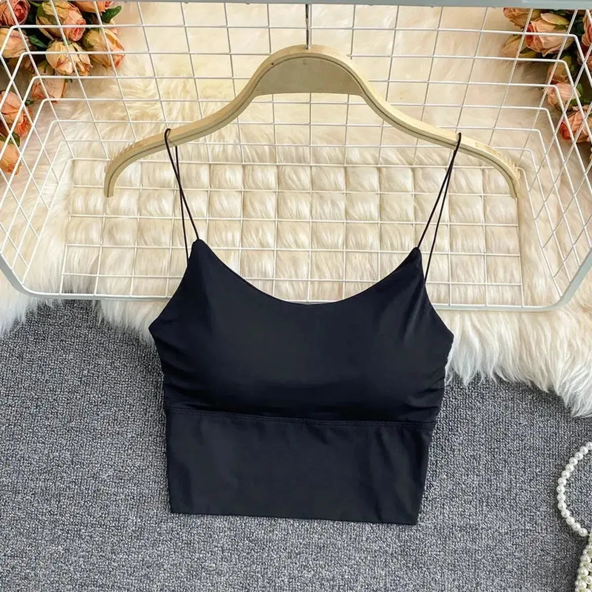 Brassière sans couture en soie glacée ultra douce-Saylana