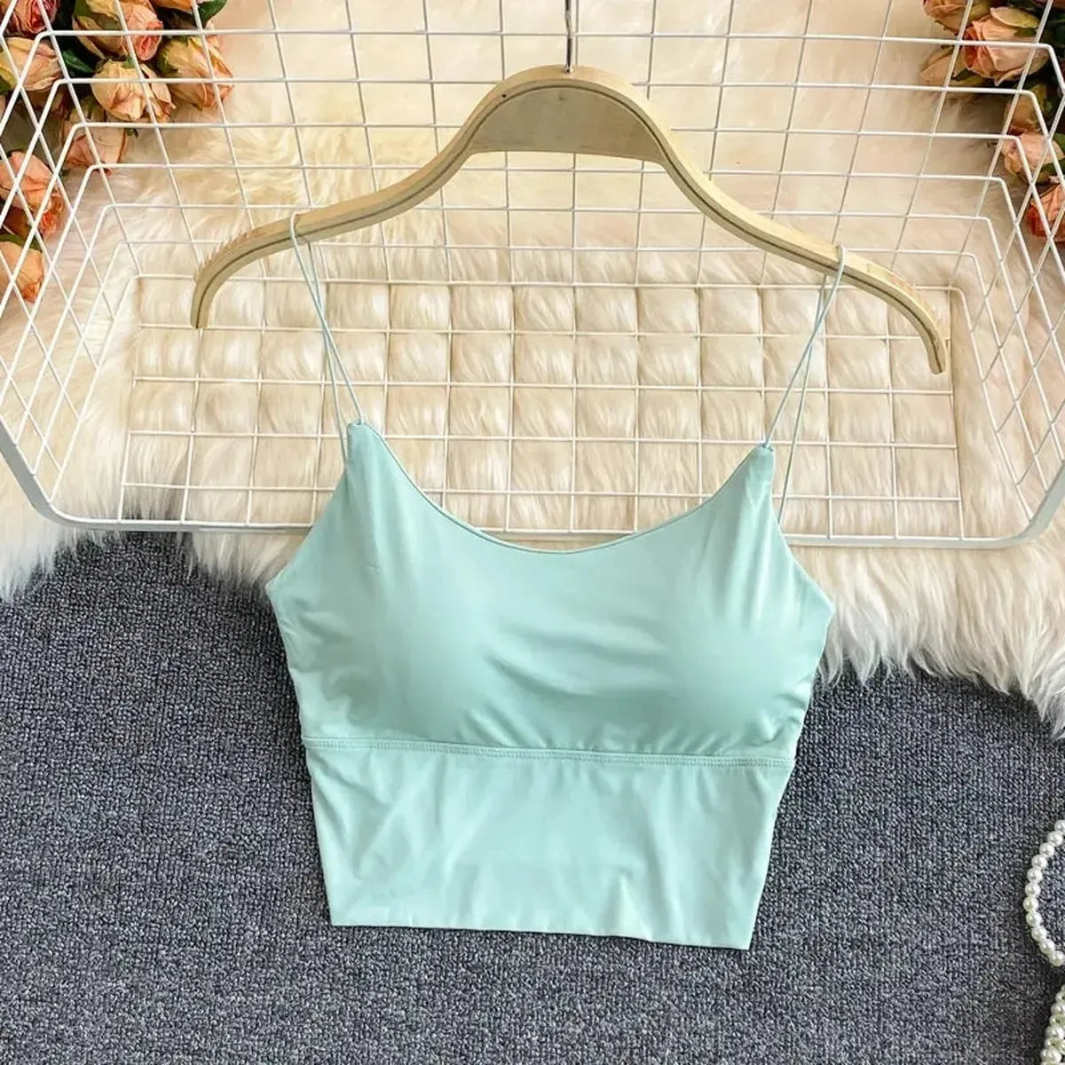 Brassière sans couture en soie glacée ultra douce-Saylana
