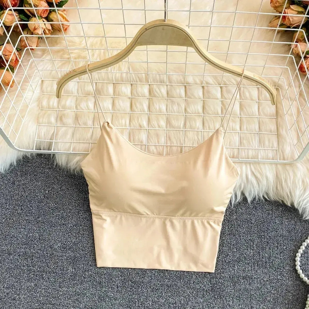 Brassière sans couture en soie glacée ultra douce-Saylana
