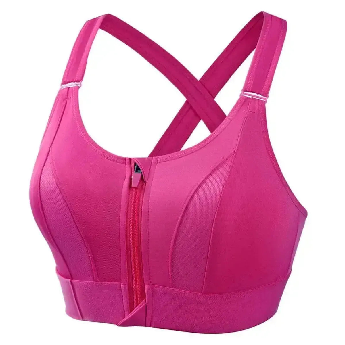 Brassière Sport Zippée Femme Maintien Fort-Saylana