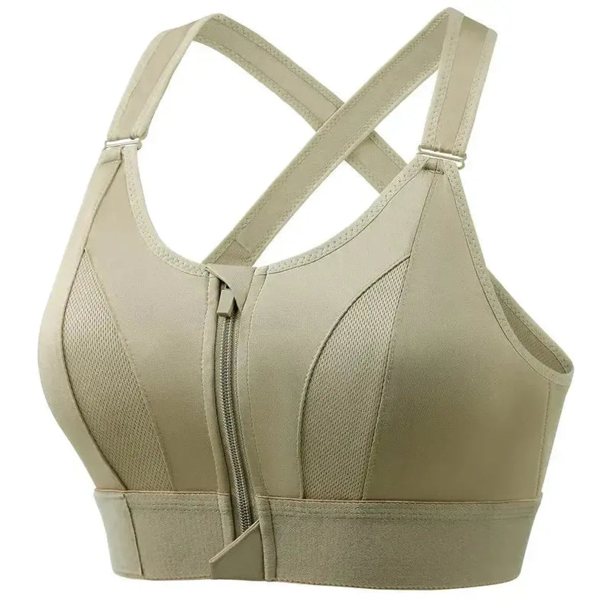 Brassière Sport Zippée Femme Maintien Fort-Saylana