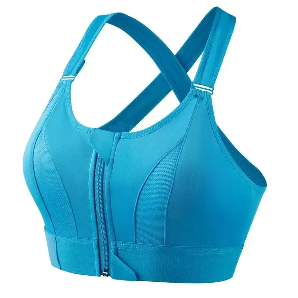 Brassière Sport Zippée Femme Maintien Fort-Saylana