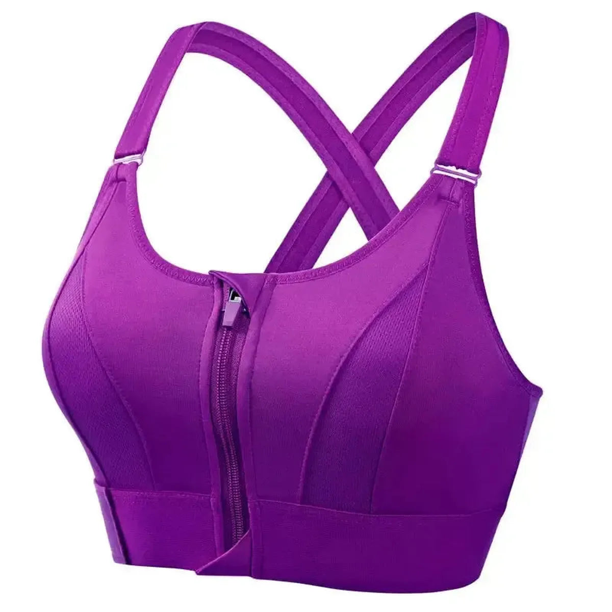 Brassière Sport Zippée Femme Maintien Fort-Saylana