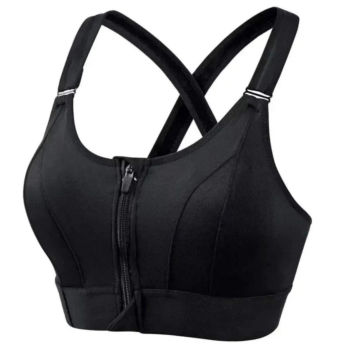 Brassière Sport Zippée Femme Maintien Fort-Saylana
