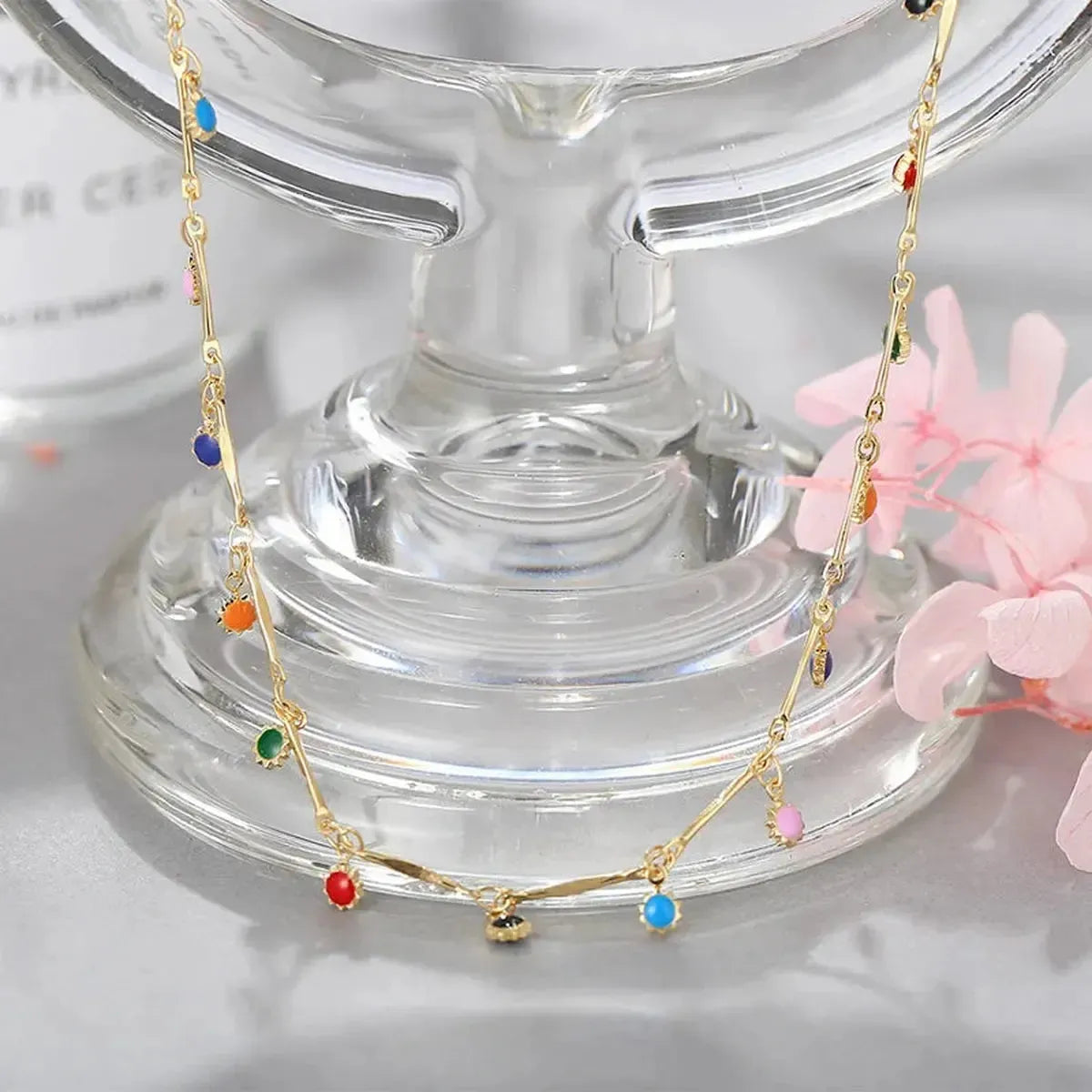 Collier Pompon Couleur Bonbon-Saylana