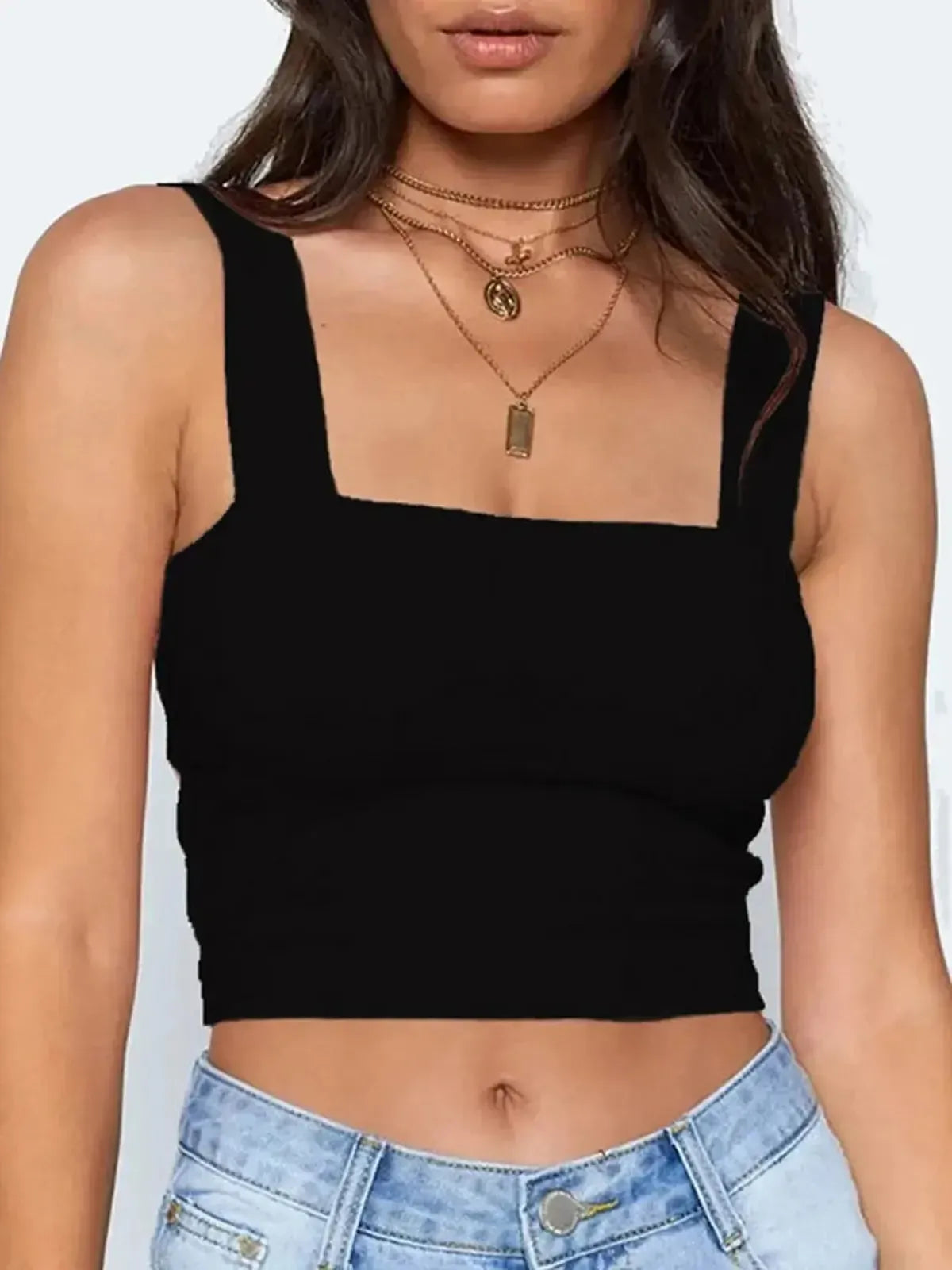 Crop manches courtes au charme épuré et versatile-Saylana