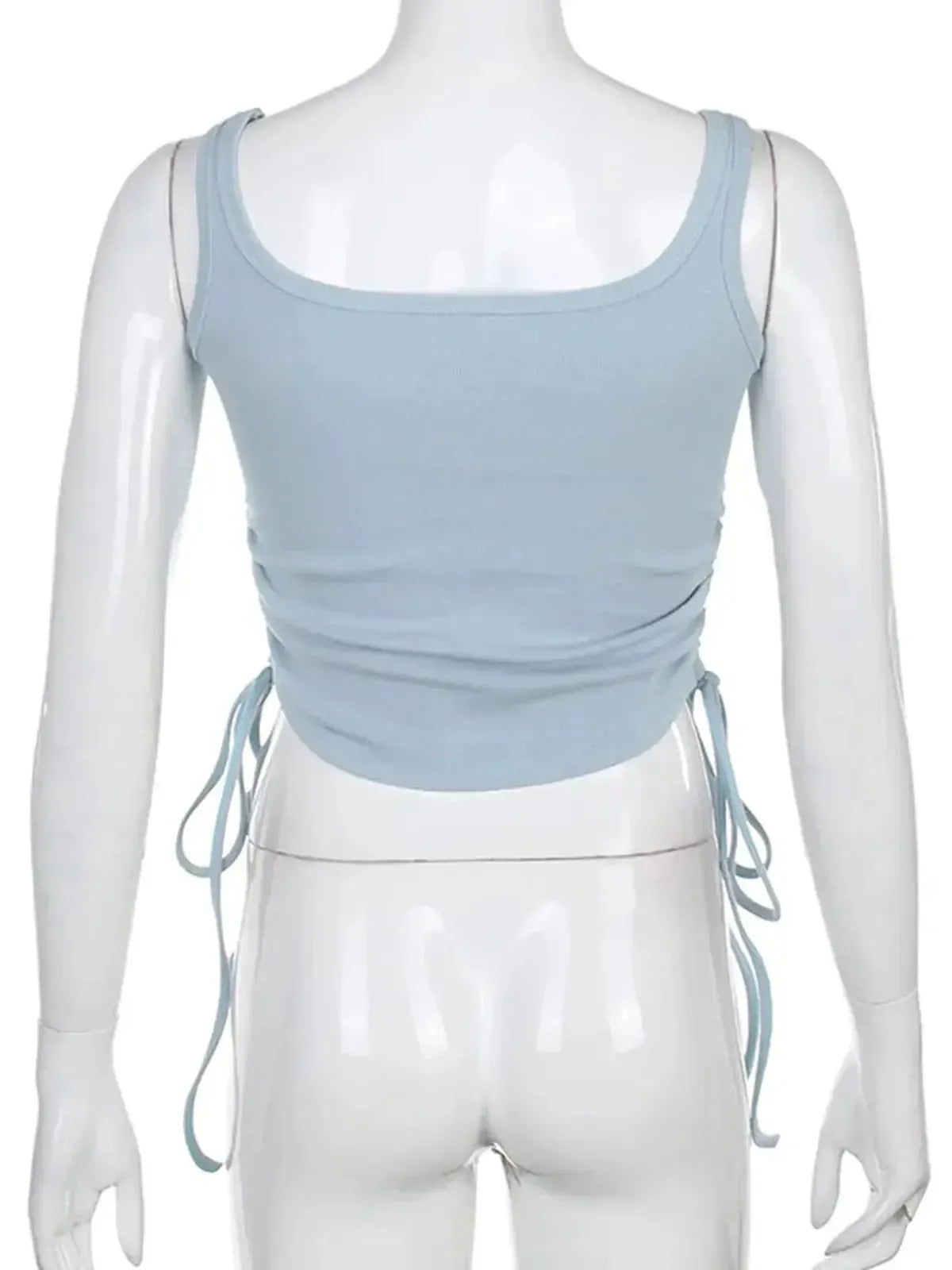 Crop top à nouer au style casual fitness-Saylana