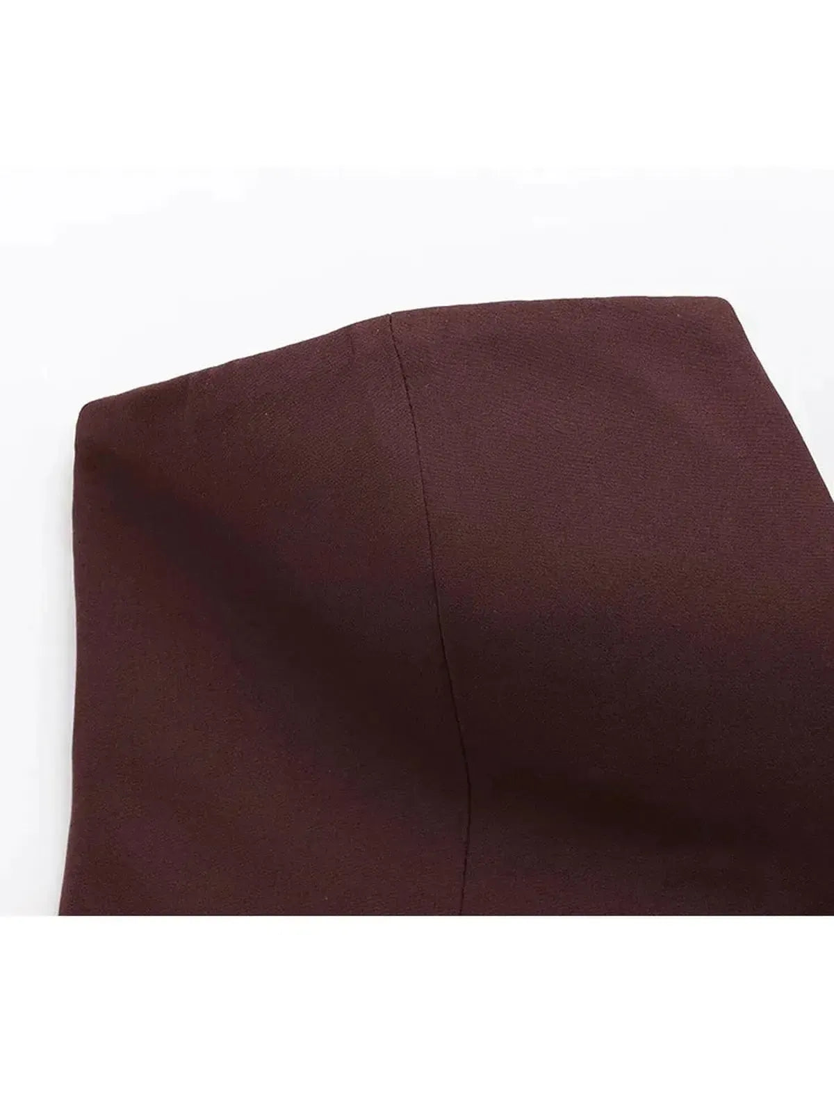 Crop top bustier uni pour look street élégant-Saylana