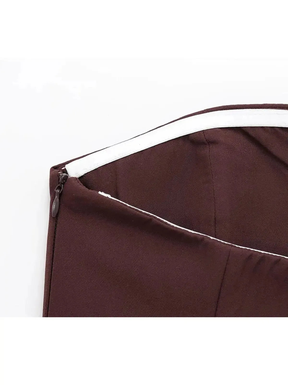 Crop top bustier uni pour look street élégant-Saylana