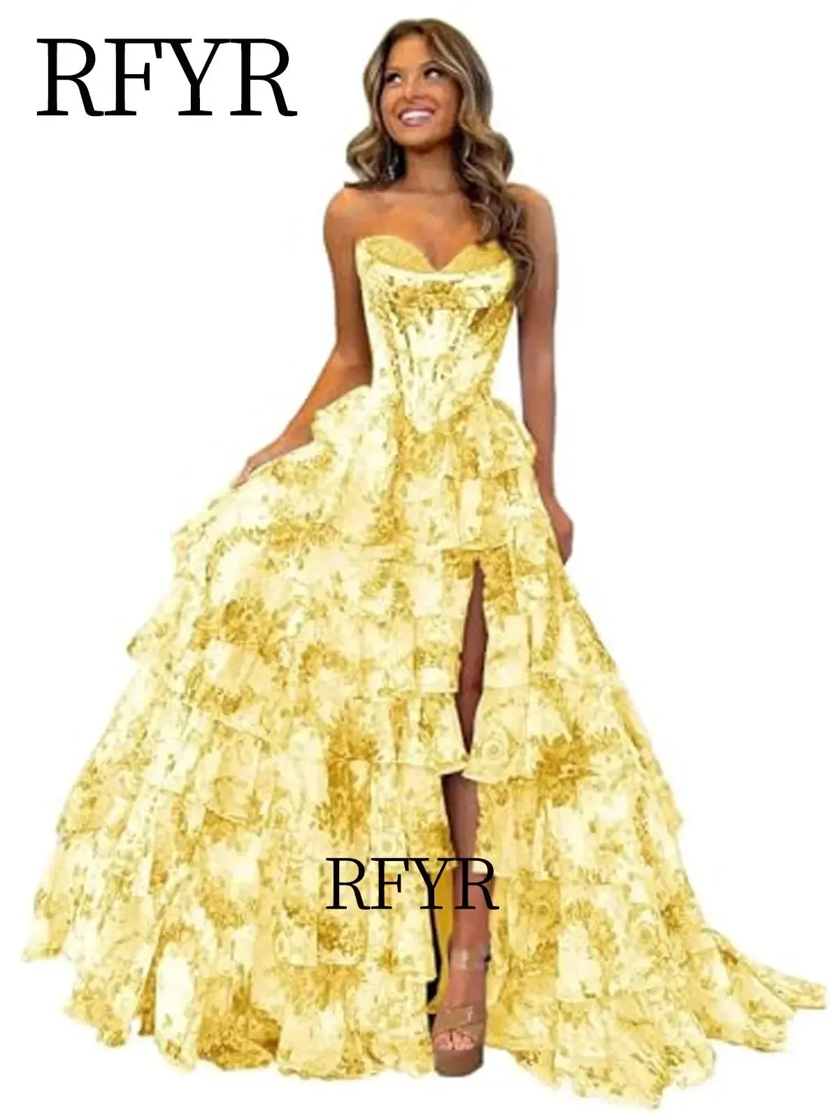 Élégante Tenue de Bal Plissée-Saylana