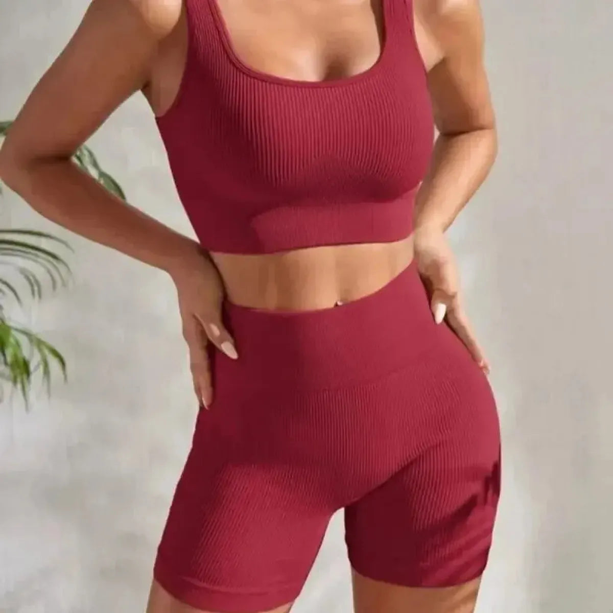Ensemble 2 Pièces Court Taille Haute-Saylana