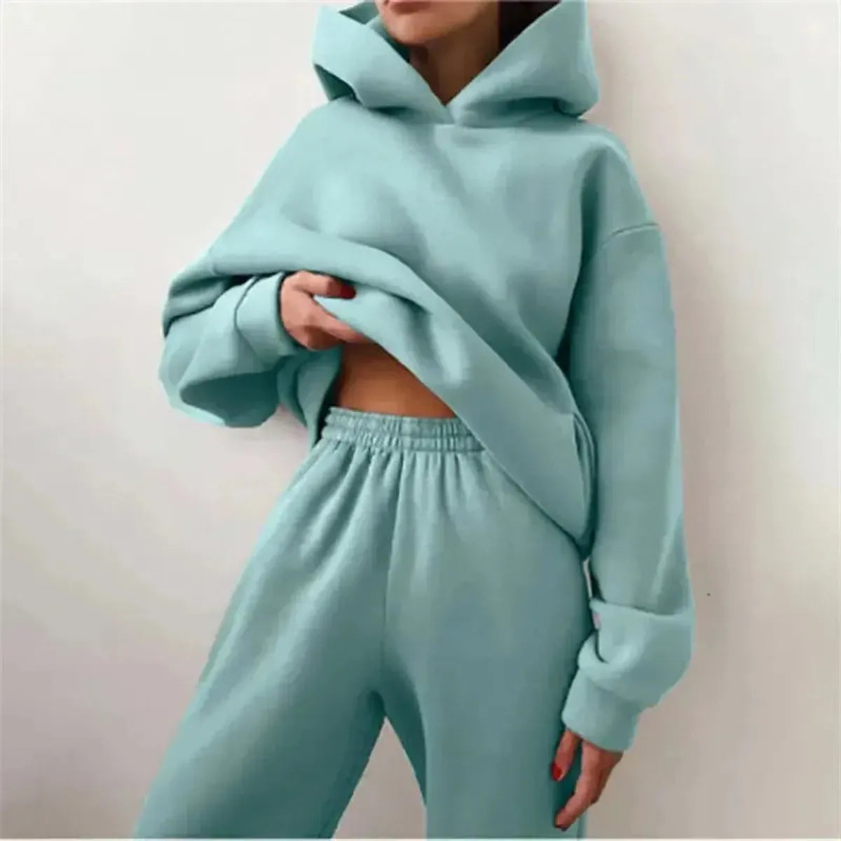 Ensemble Oversize Femme : Hoodie + Pantalon Long-Saylana