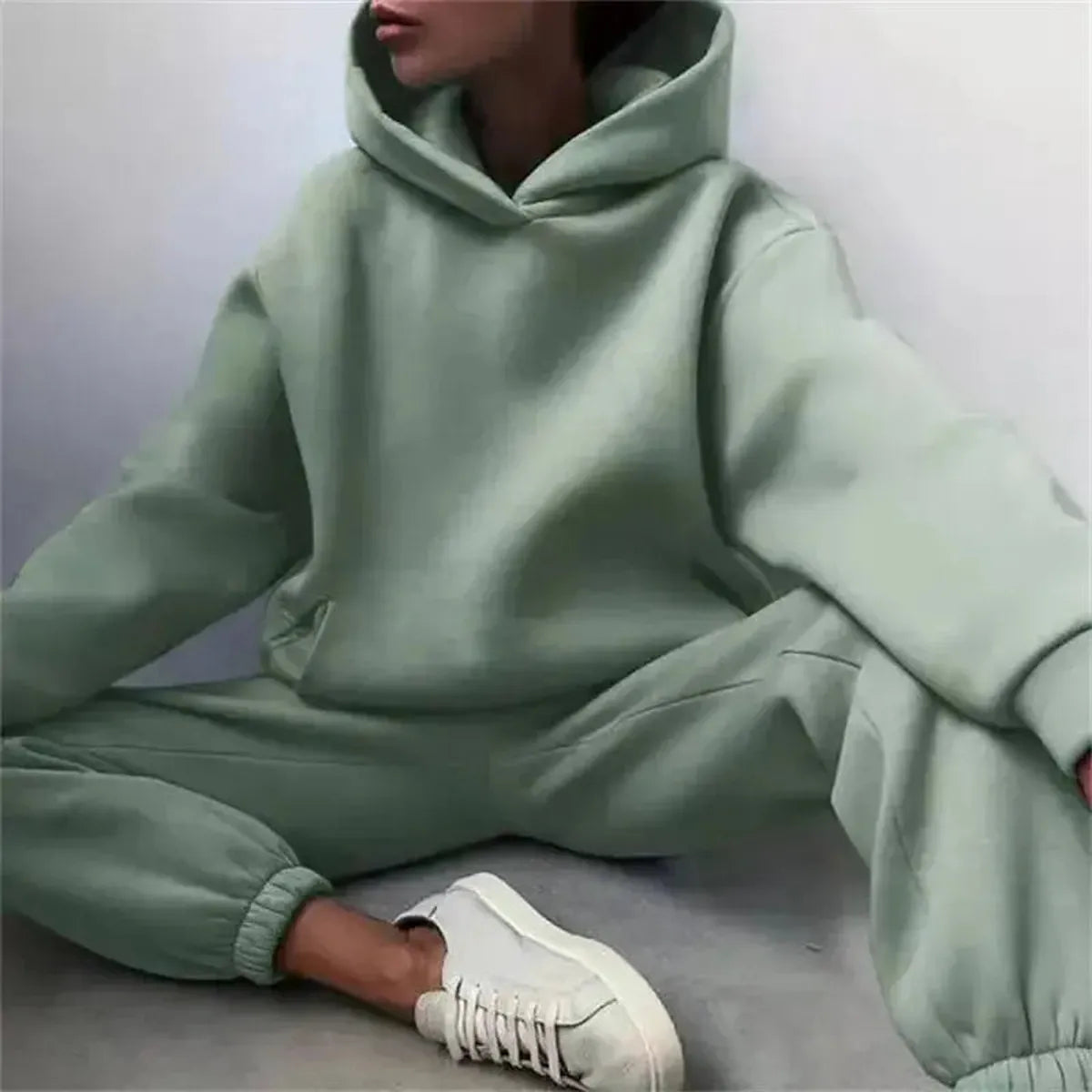 Ensemble Oversize Femme : Hoodie + Pantalon Long-Saylana