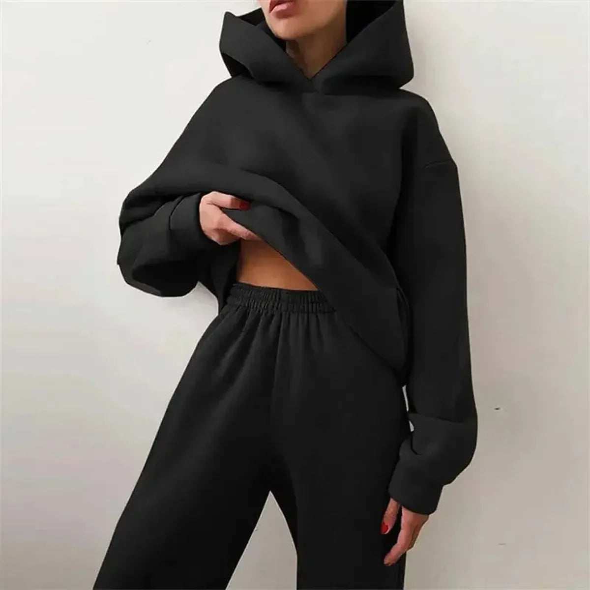 Ensemble Oversize Femme : Hoodie + Pantalon Long-Saylana