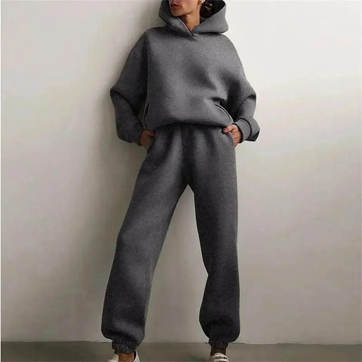 Ensemble Oversize Femme : Hoodie + Pantalon Long-Saylana