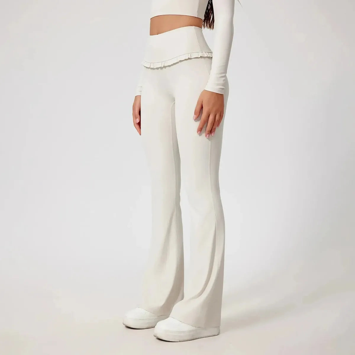 Ensemble Yoga Haut Long + Legging Évasé-Saylana
