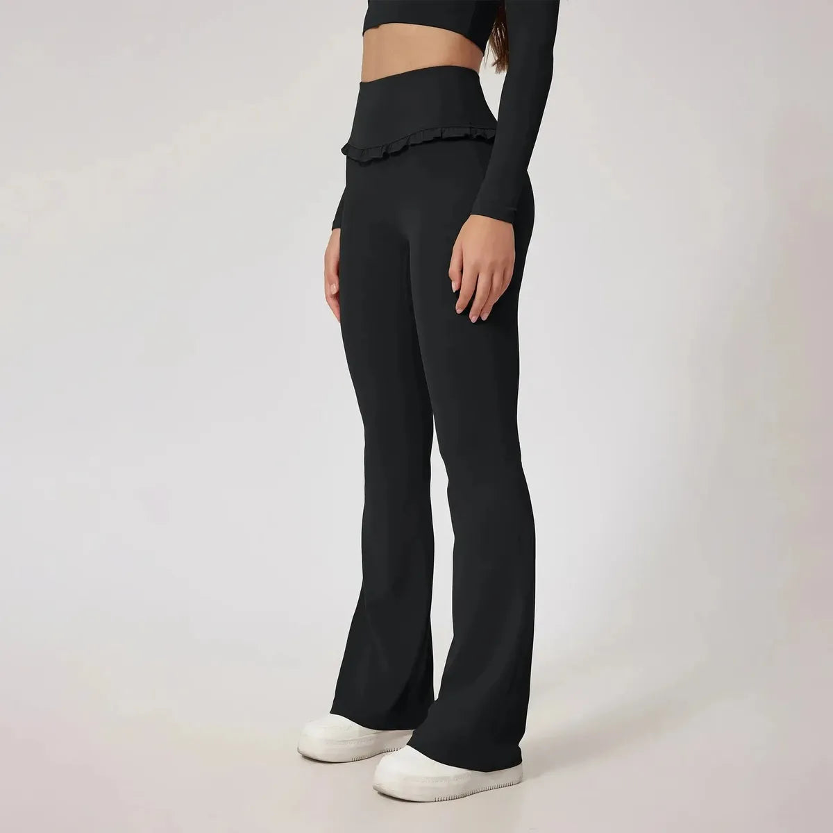 Ensemble Yoga Haut Long + Legging Évasé-Saylana