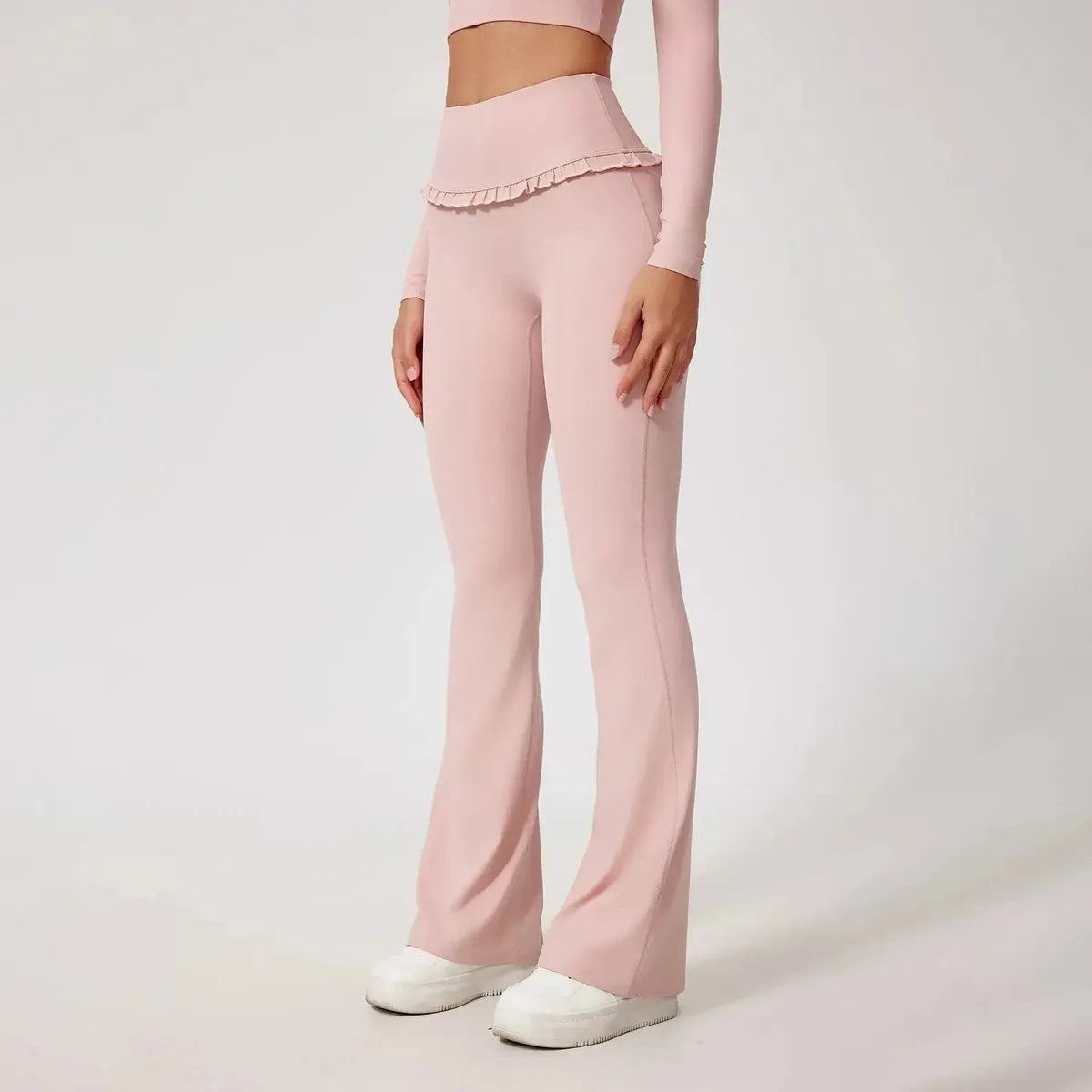 Ensemble Yoga Haut Long + Legging Évasé-Saylana