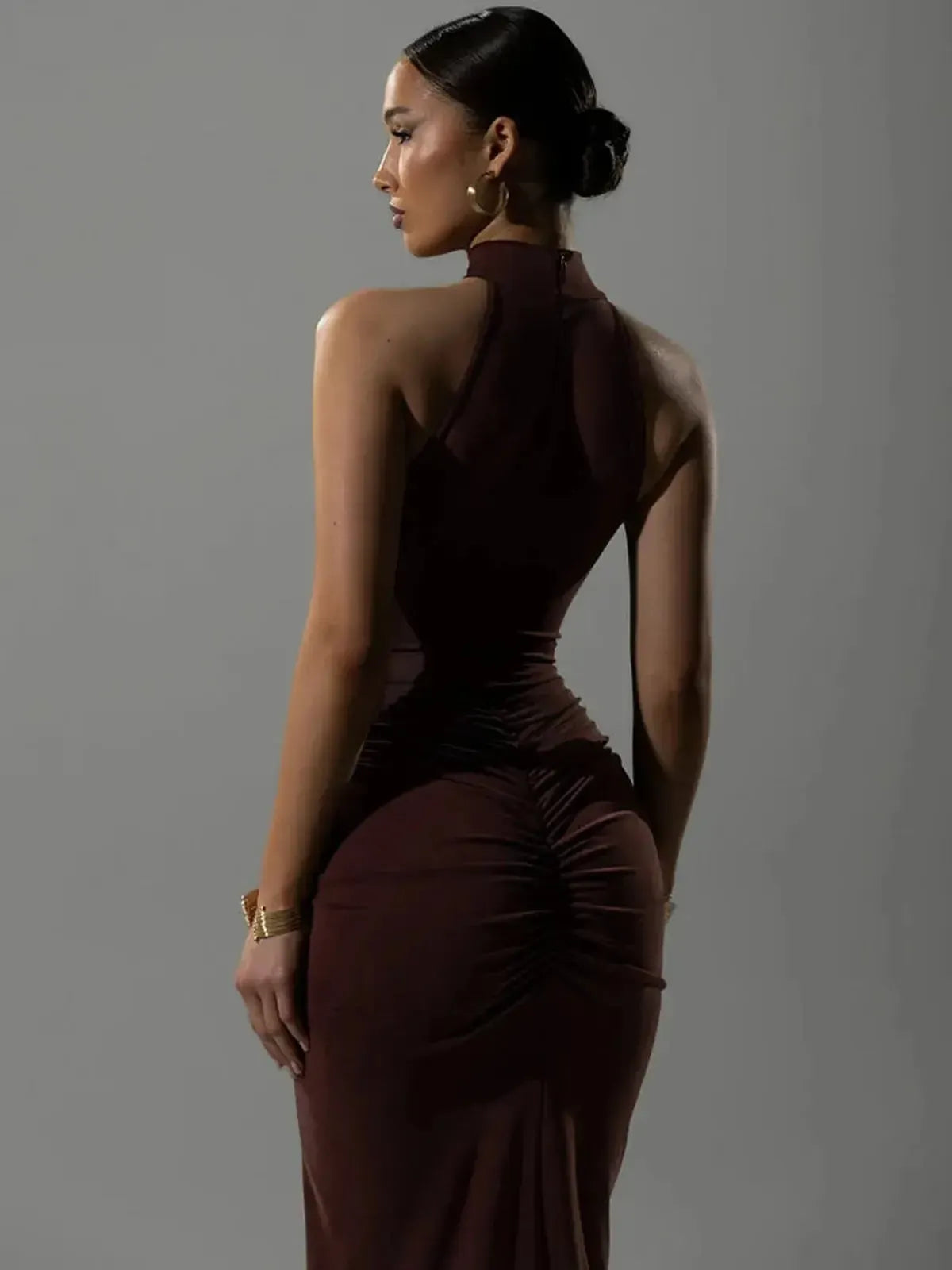 Halter Chic Taille Haute Slim-Saylana