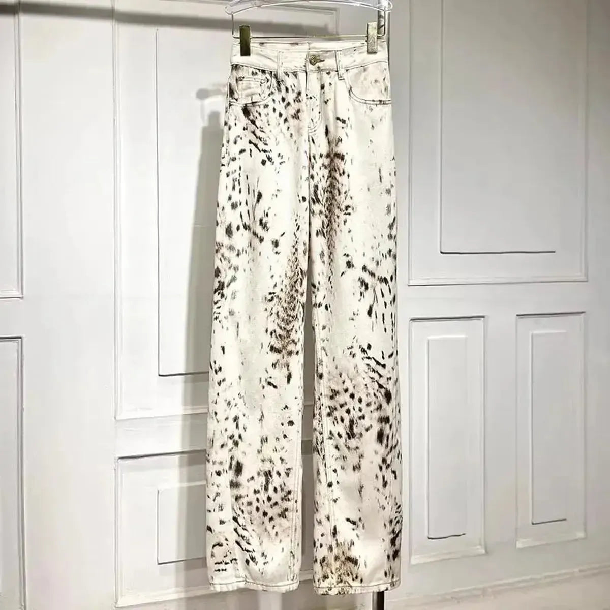 Jean Baggy Léopard Tendance-Saylana