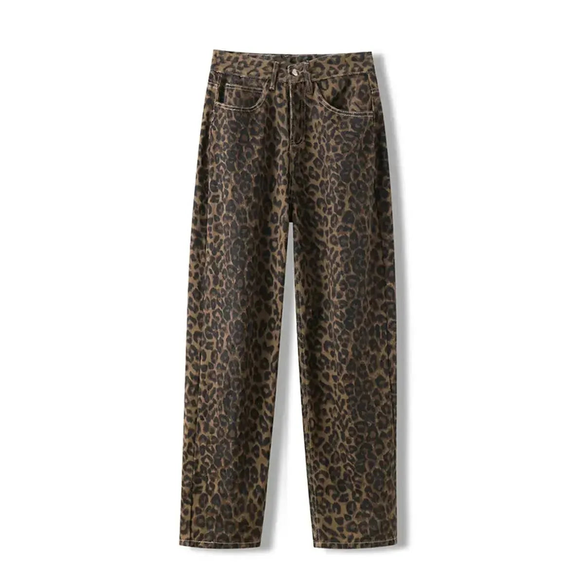 Jean Baggy Léopard Tendance-Saylana