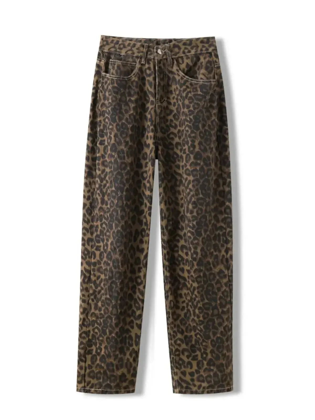 Jean Baggy Léopard Tendance-Saylana