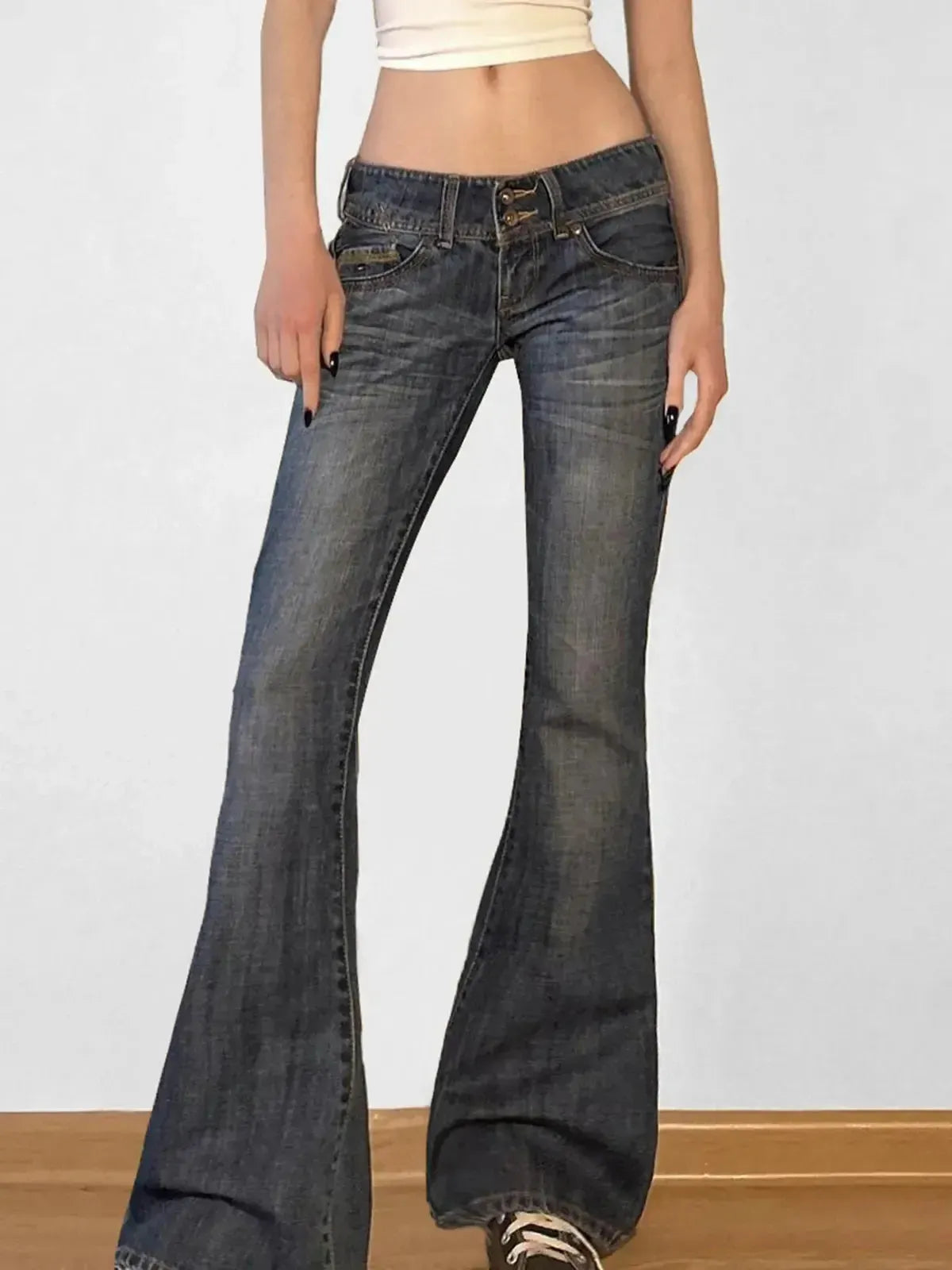 Jean flare vintage coupe évasée-Saylana