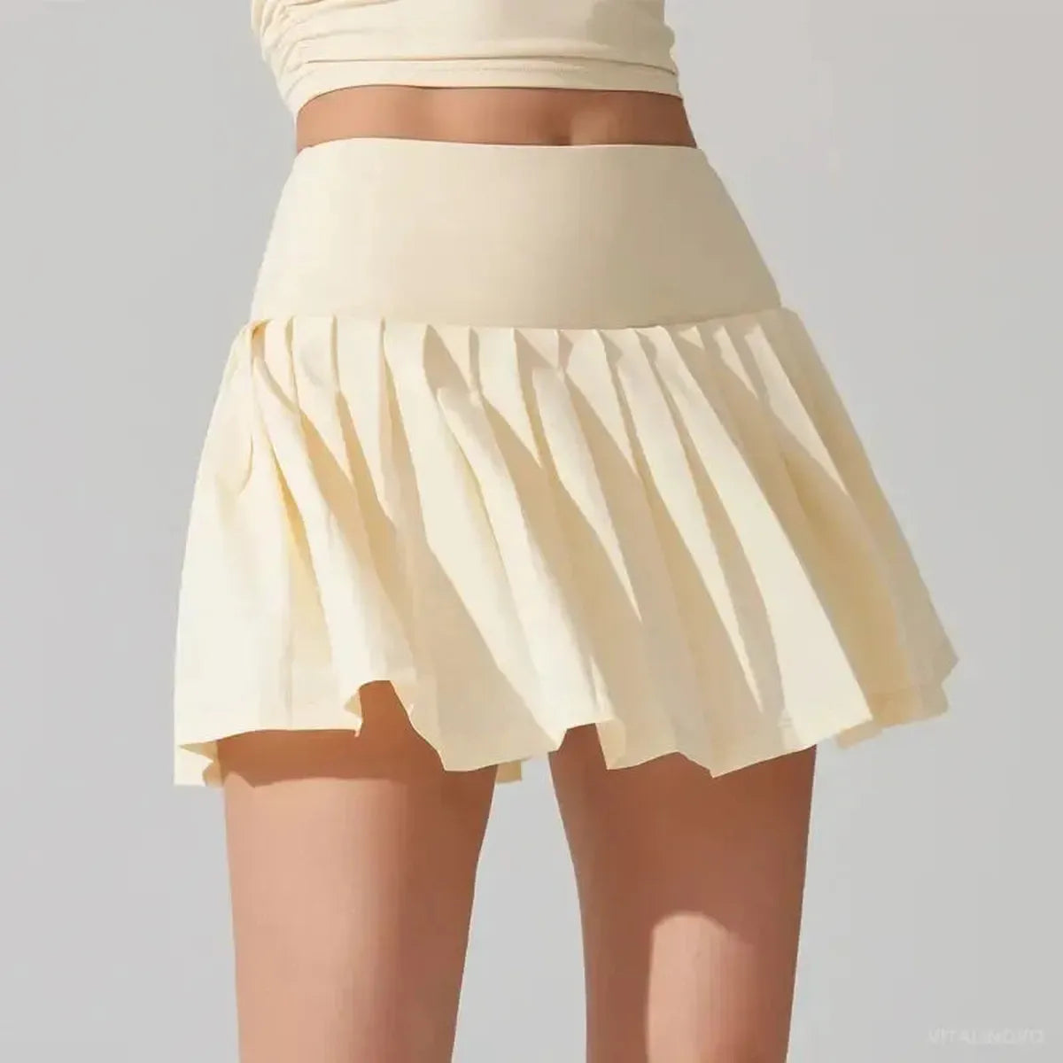 Jupe de Sport Fluide avec Short et Poches-Saylana