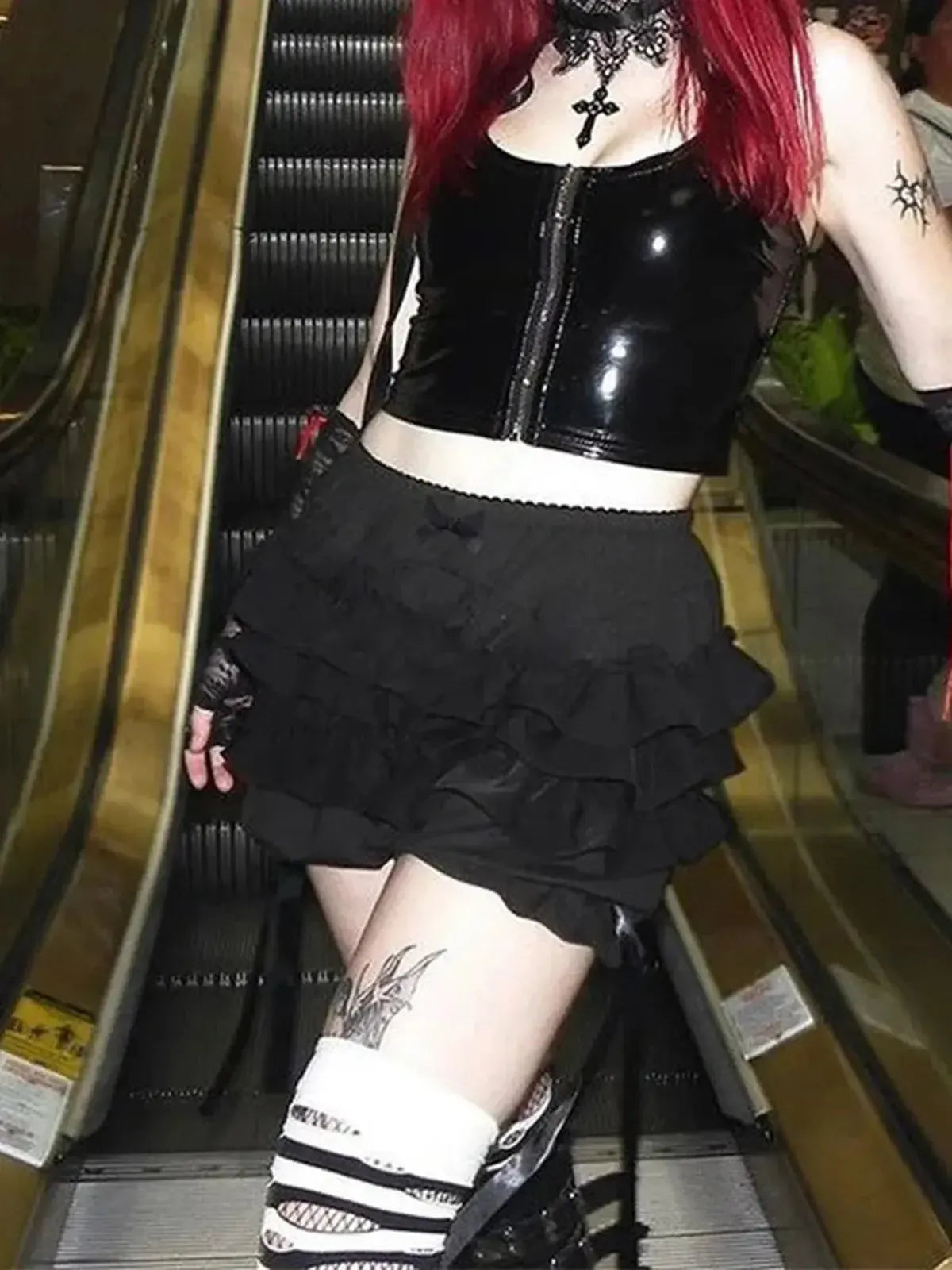 Look fairycore grunge taille haute affirmé-Saylana