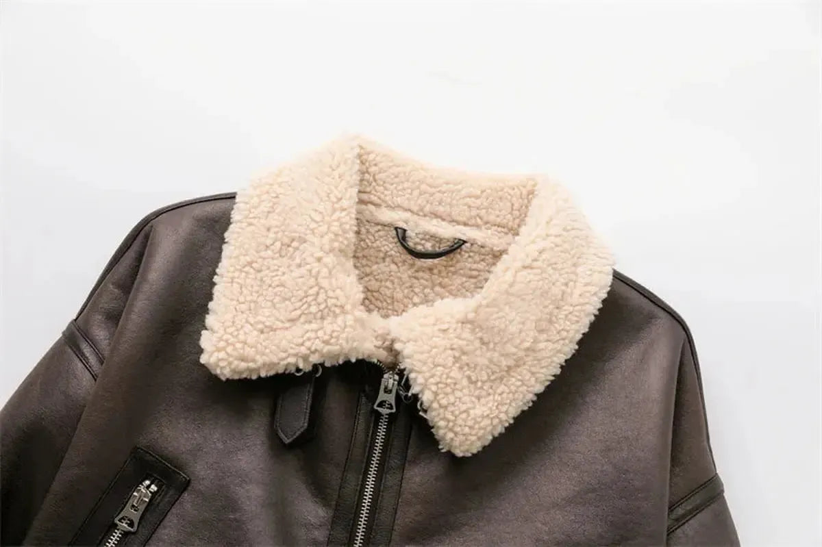 Manteau Chaud Vintage à Manches Longues-Saylana