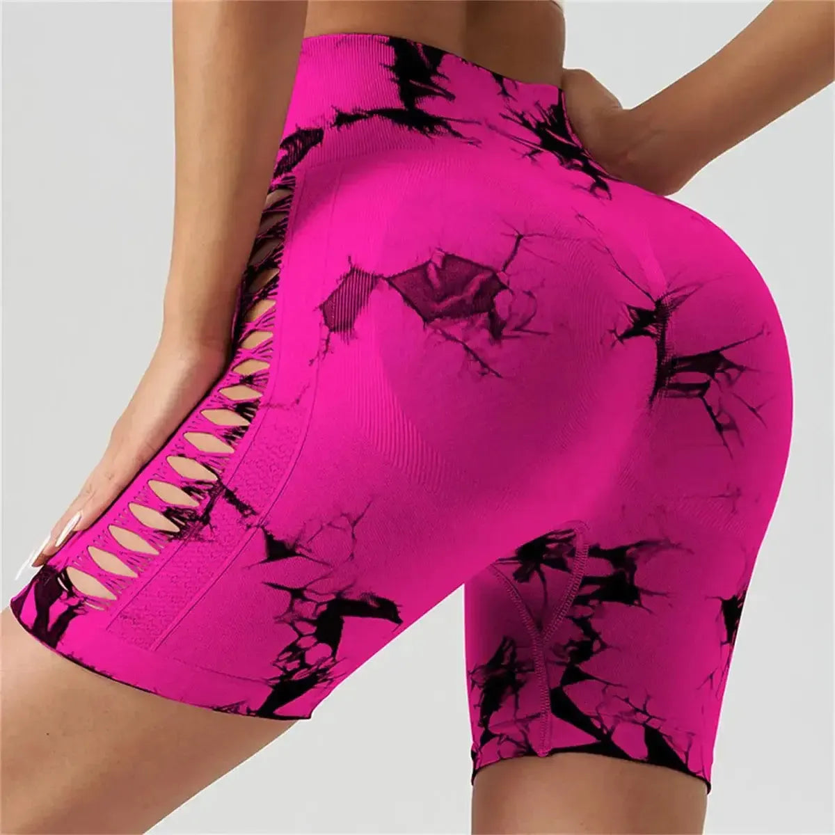 Motif tie & dye pour un look fitness affirmé-Saylana