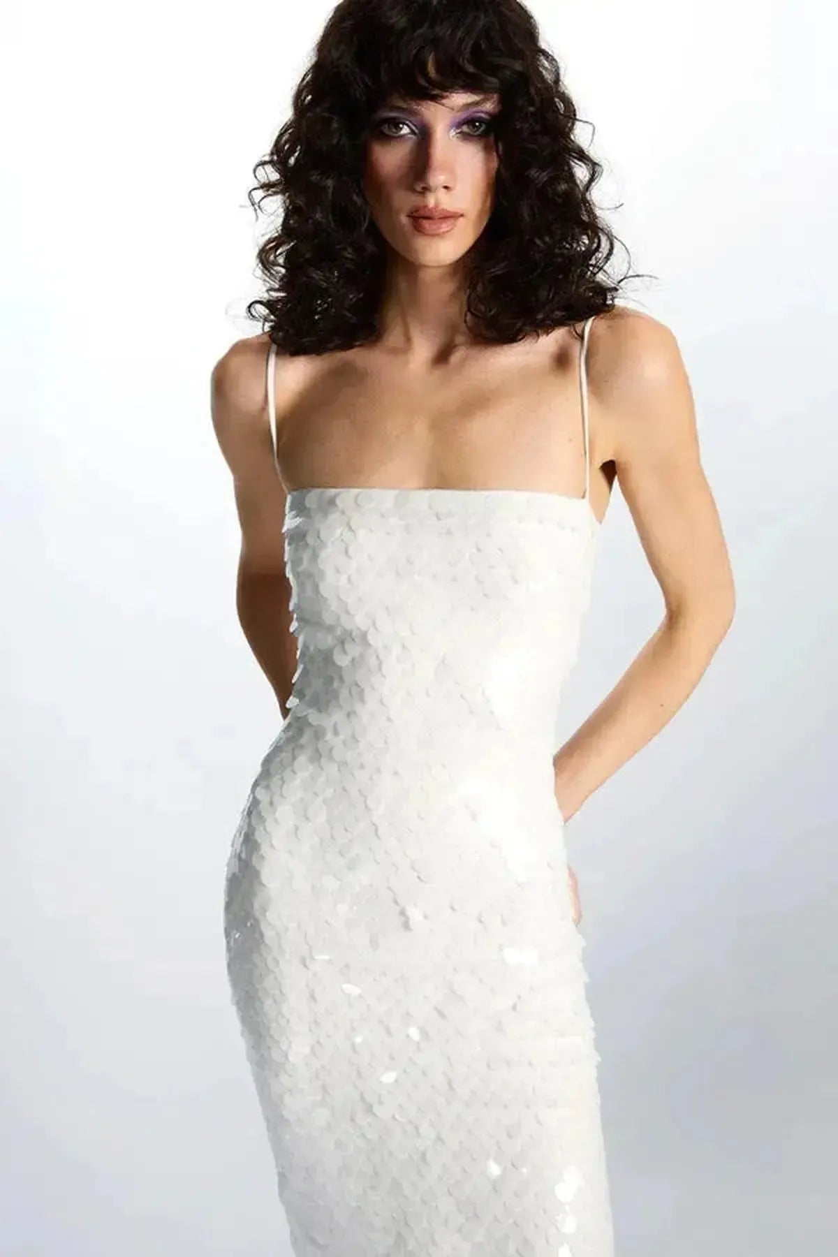 Robe Bohème Colorée à Sequins & Perles-Saylana