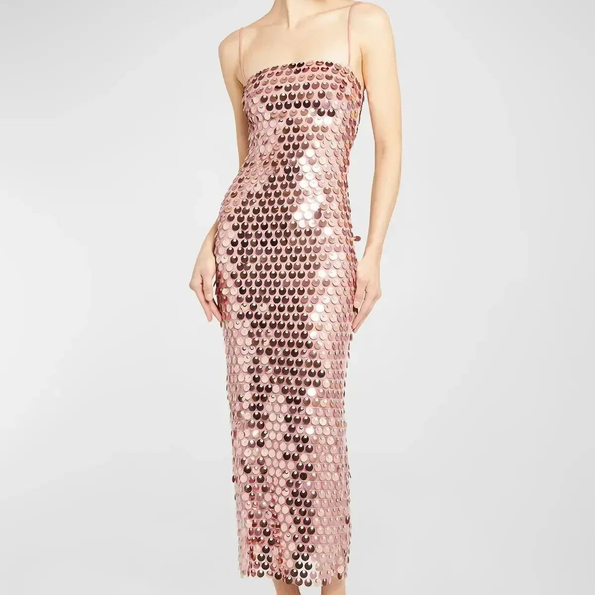 Robe Bohème Colorée à Sequins & Perles-Saylana