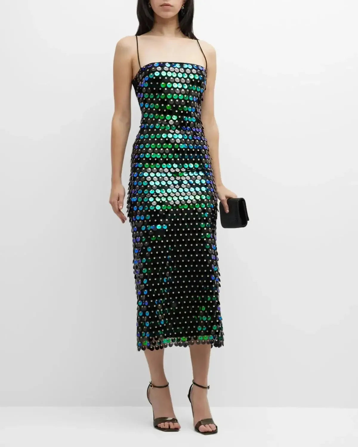 Robe Bohème Colorée à Sequins & Perles-Saylana