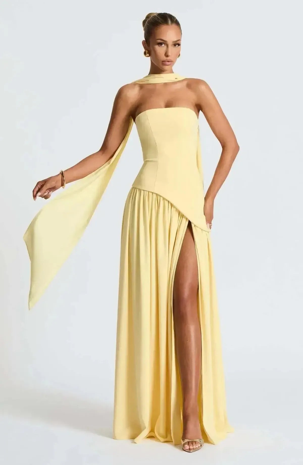 Robe Longue Épaules Dénudées-Saylana