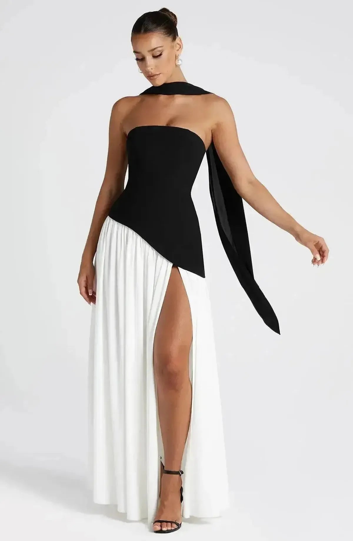 Robe Longue Épaules Dénudées-Saylana