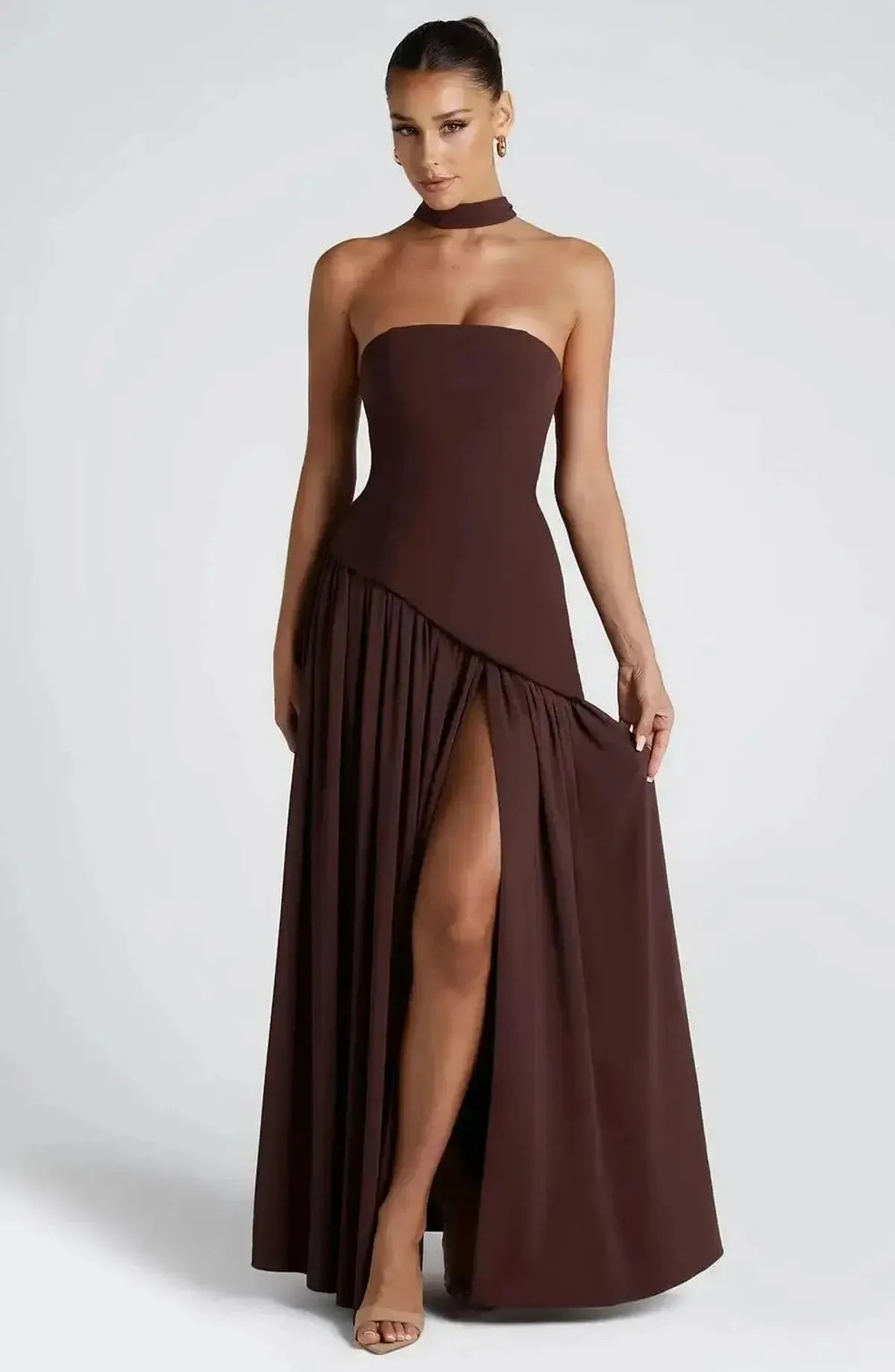 Robe Longue Épaules Dénudées-Saylana