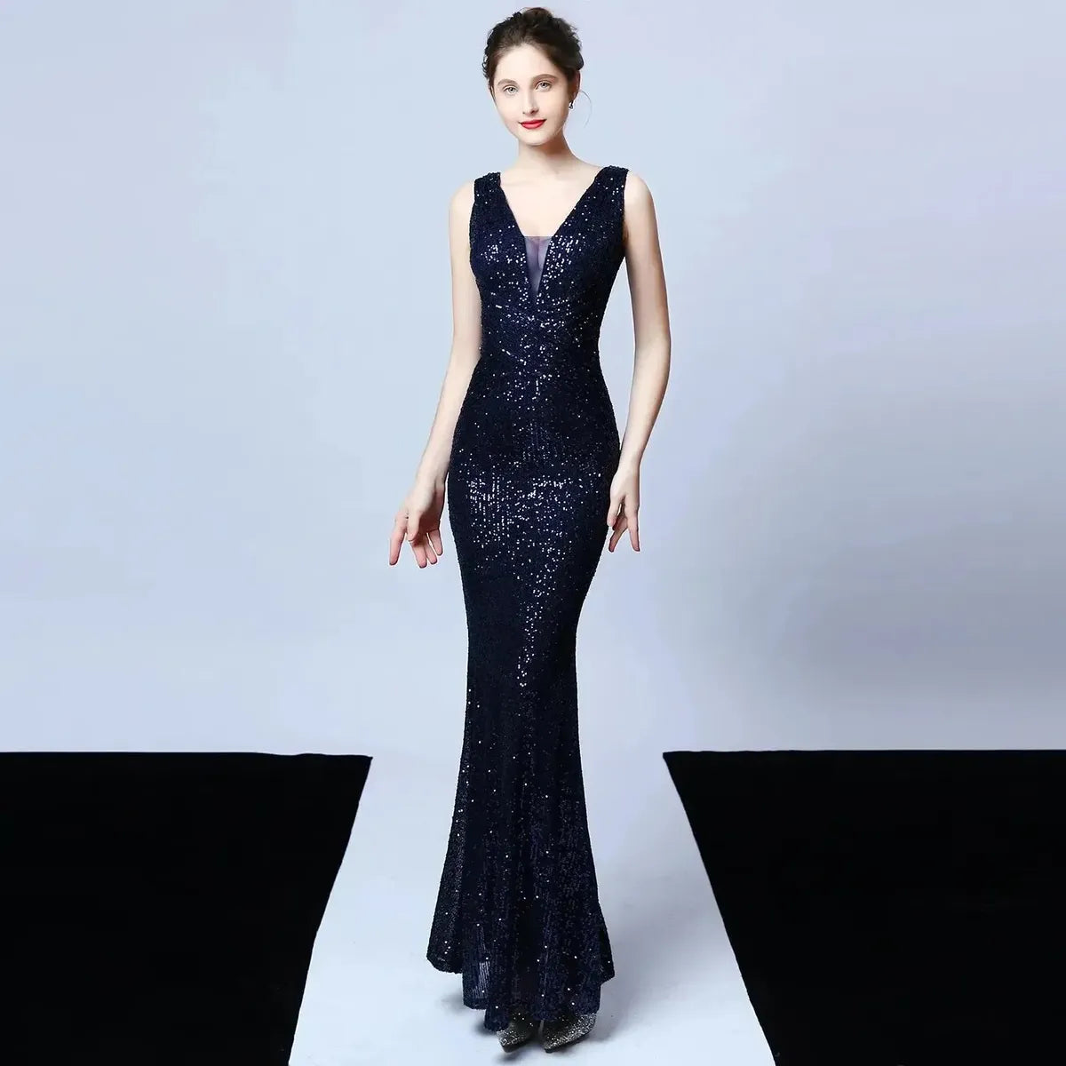 Robe Mermaid Sequins Soirée-Saylana