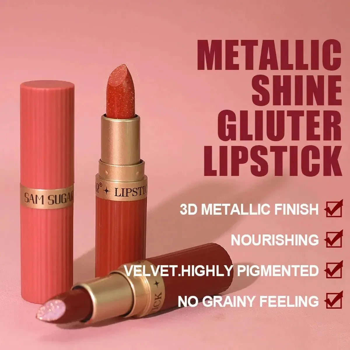 Rouge Velours Métallique Pailleté-Saylana
